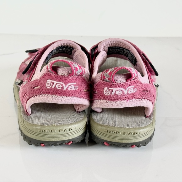 Teva Spoiler 2K Sport Sandals Pink Little Girl 2 Style 6202 Honeysuckle - Picture 3 of 8